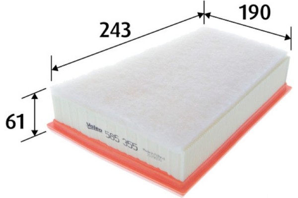 Valeo Φίλτρο Αέρα - 585355 Valeo Φίλτρο Αέρα - 585355
