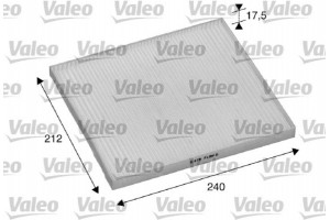 Valeo Φίλτρο, Αέρας Εσωτερικού Χώρου - 698895