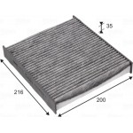 Valeo Φίλτρο, Αέρας Εσωτερικού Χώρου - 715725