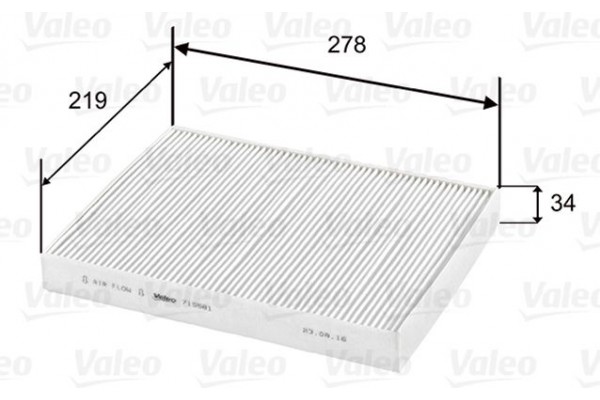 Valeo Φίλτρο, Αέρας Εσωτερικού Χώρου - 715581