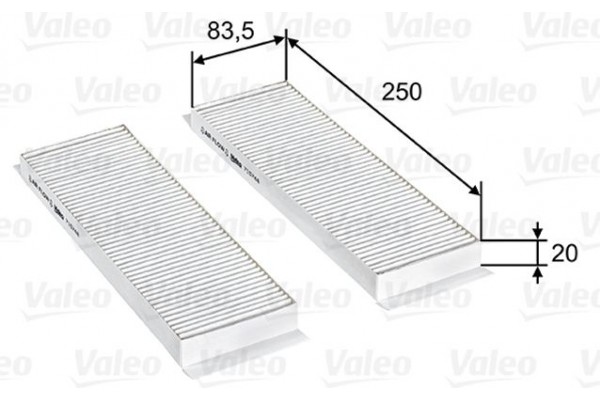 Valeo Φίλτρο, Αέρας Εσωτερικού Χώρου - 715748