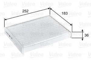 Valeo Φίλτρο, Αέρας Εσωτερικού Χώρου - 715803