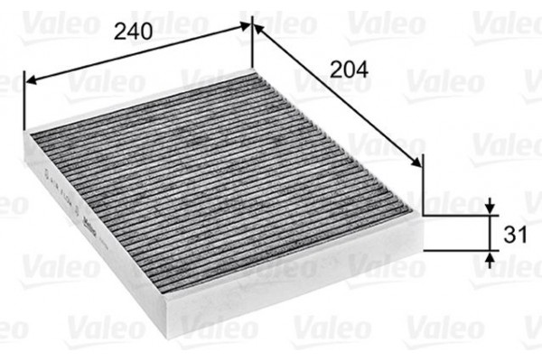 Valeo Φίλτρο, Αέρας Εσωτερικού Χώρου - 715752