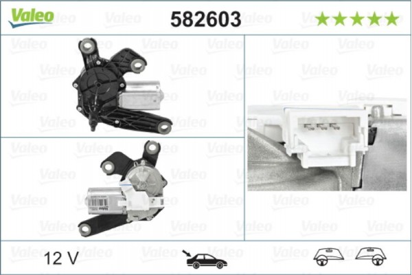 Valeo Μοτέρ Υαλοκαθαριστήρα - 582603
