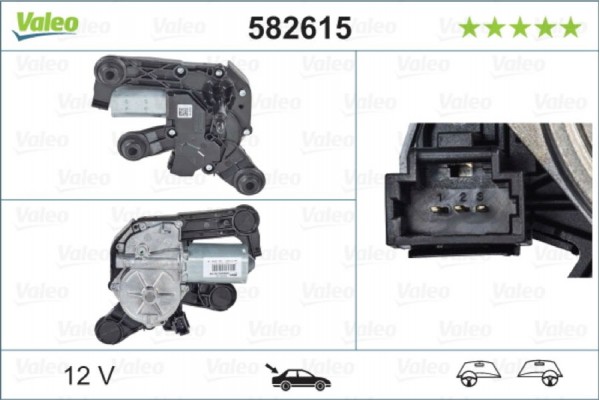 Valeo Μοτέρ Υαλοκαθαριστήρα - 582615