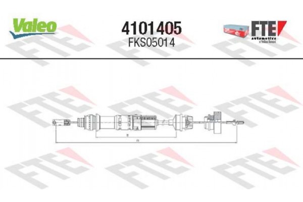 Valeo Ντίζα, Μηχανισμός Συμπλέκτη - 4101405 Valeo Ντίζα, Μηχανισμός Συμπλέκτη - 4101405