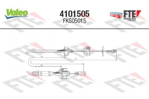 Valeo Ντίζα, Μηχανισμός Συμπλέκτη - 4101505 Valeo Ντίζα, Μηχανισμός Συμπλέκτη - 4101505