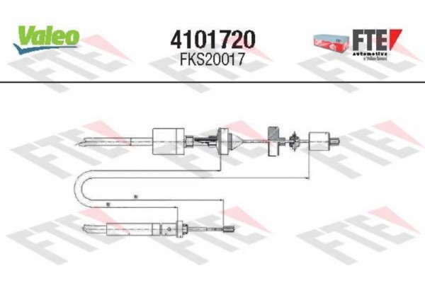 Valeo Ντίζα, Μηχανισμός Συμπλέκτη - 4101720 Valeo Ντίζα, Μηχανισμός Συμπλέκτη - 4101720