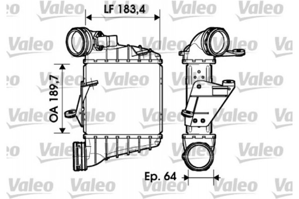 Valeo Ψυγείο Αέρα Υπερπλήρωσης - 817558 Valeo Ψυγείο Αέρα Υπερπλήρωσης - 817558