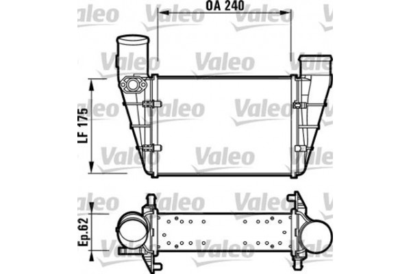 Valeo Ψυγείο Αέρα Υπερπλήρωσης - 817625