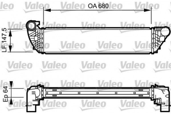 Valeo Ψυγείο Αέρα Υπερπλήρωσης - 817828 Valeo Ψυγείο Αέρα Υπερπλήρωσης - 817828