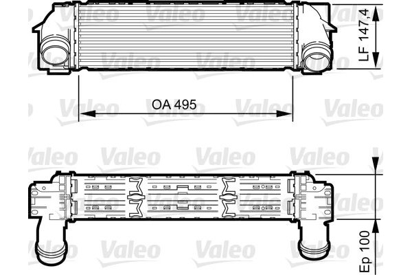 Valeo Ψυγείο Αέρα Υπερπλήρωσης - 818253