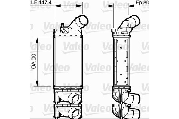 Valeo Ψυγείο Αέρα Υπερπλήρωσης - 818853