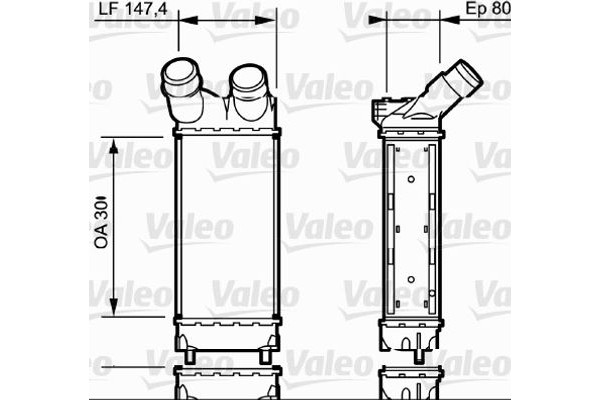 Valeo Ψυγείο Αέρα Υπερπλήρωσης - 818866