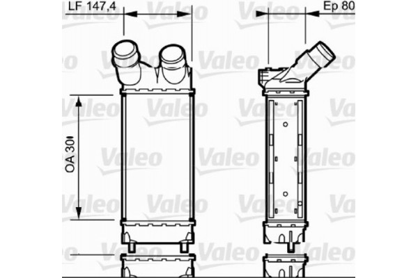 Valeo Ψυγείο Αέρα Υπερπλήρωσης - 818866