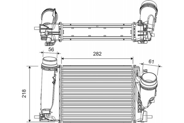 Valeo Ψυγείο Αέρα Υπερπλήρωσης - 816759