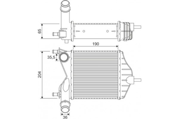 Valeo Ψυγείο Αέρα Υπερπλήρωσης - 817882 Valeo Ψυγείο Αέρα Υπερπλήρωσης - 817882