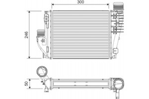 Valeo Ψυγείο Αέρα Υπερπλήρωσης - 818304