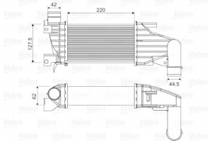 Valeo Ψυγείο Αέρα Υπερπλήρωσης - 818555