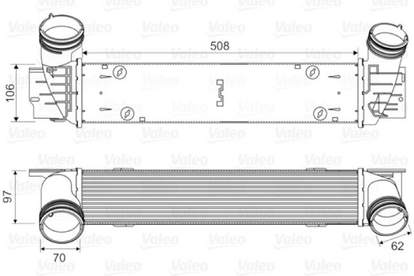 Valeo Ψυγείο Αέρα Υπερπλήρωσης - 818594