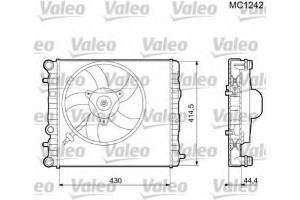 Valeo Ψυγείο, Ψύξη Κινητήρα - 733062