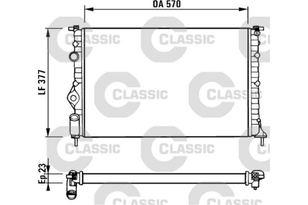 Valeo Ψυγείο, Ψύξη Κινητήρα - 231379