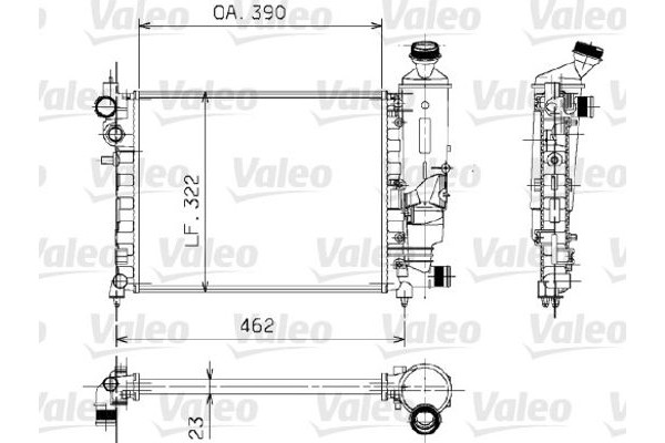 Valeo Ψυγείο, Ψύξη Κινητήρα - 730372