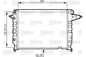 Valeo Ψυγείο, Ψύξη Κινητήρα - 730395