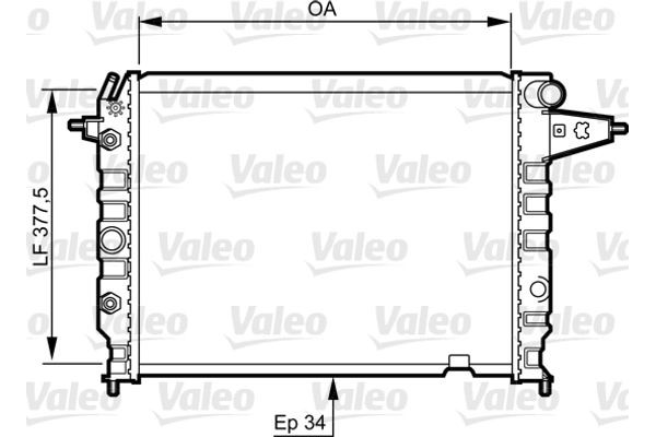 Valeo Ψυγείο, Ψύξη Κινητήρα - 730395