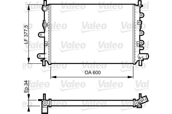 Valeo Ψυγείο, Ψύξη Κινητήρα - 730856