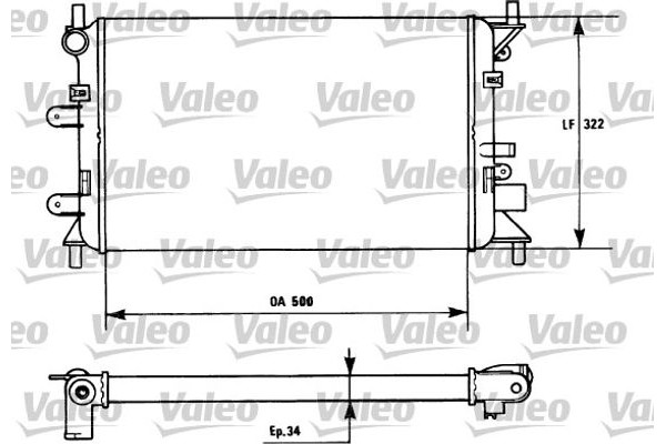 Valeo Ψυγείο, Ψύξη Κινητήρα - 730857