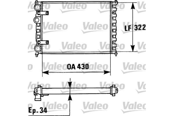 Valeo Ψυγείο, Ψύξη Κινητήρα - 730946