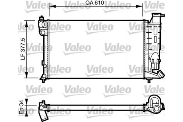 Valeo Ψυγείο, Ψύξη Κινητήρα - 730983