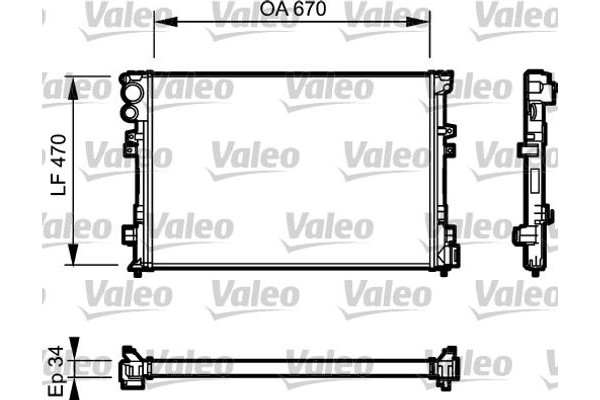 Valeo Ψυγείο, Ψύξη Κινητήρα - 731168