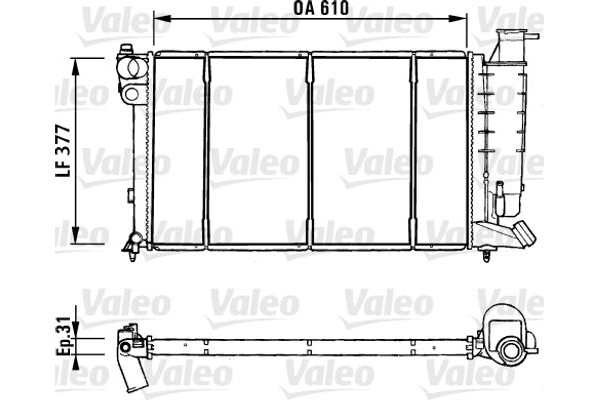 Valeo Ψυγείο, Ψύξη Κινητήρα - 731181