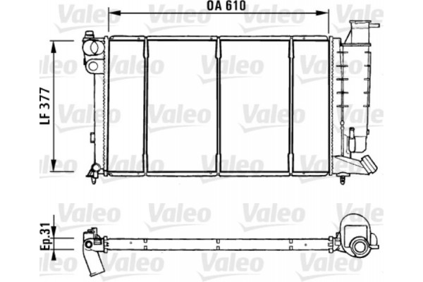 Valeo Ψυγείο, Ψύξη Κινητήρα - 731181