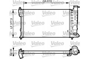 Valeo Ψυγείο, Ψύξη Κινητήρα - 731391