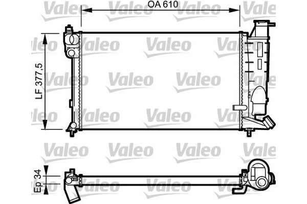 Valeo Ψυγείο, Ψύξη Κινητήρα - 731391