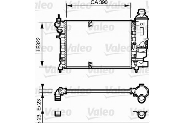 Valeo Ψυγείο, Ψύξη Κινητήρα - 731528