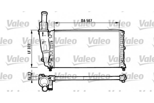 Valeo Ψυγείο, Ψύξη Κινητήρα - 731562