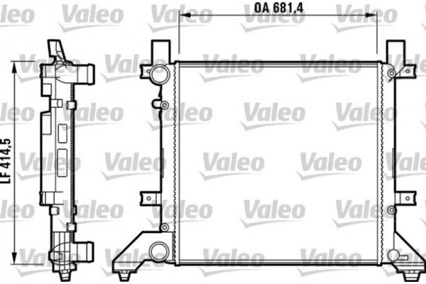 Valeo Ψυγείο, Ψύξη Κινητήρα - 731605