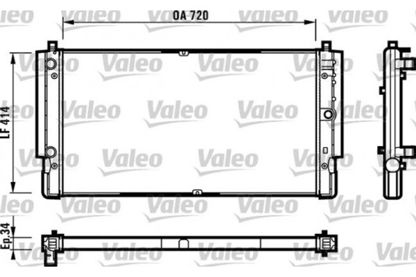 Valeo Ψυγείο, Ψύξη Κινητήρα - 731616