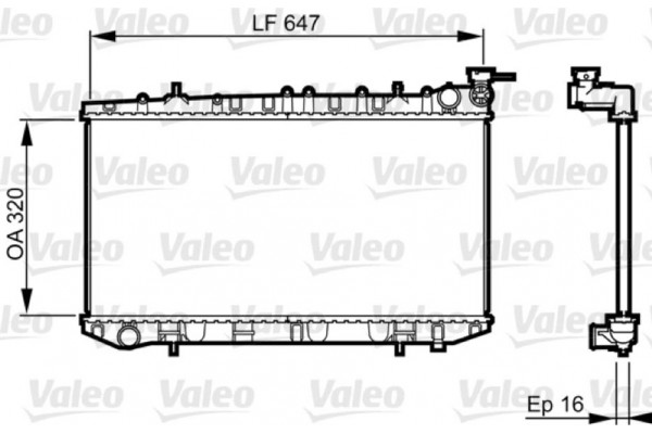 Valeo Ψυγείο, Ψύξη Κινητήρα - 731664