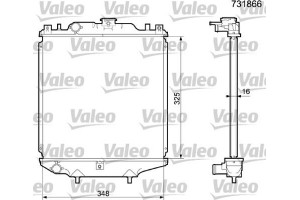 Valeo Ψυγείο, Ψύξη Κινητήρα - 731866