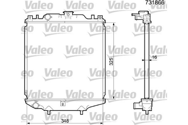 Valeo Ψυγείο, Ψύξη Κινητήρα - 731866