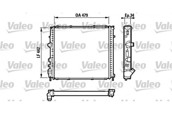 Valeo Ψυγείο, Ψύξη Κινητήρα - 731910