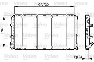 Valeo Ψυγείο, Ψύξη Κινητήρα - 732050