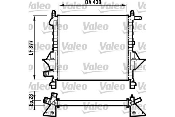 Valeo Ψυγείο, Ψύξη Κινητήρα - 732051