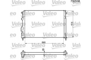 Valeo Ψυγείο, Ψύξη Κινητήρα - 732316