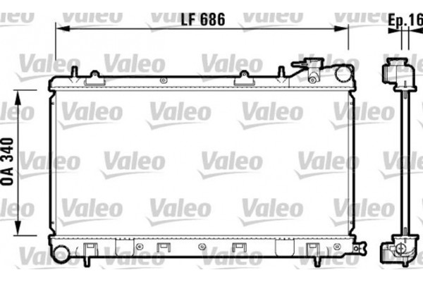Valeo Ψυγείο, Ψύξη Κινητήρα - 732410